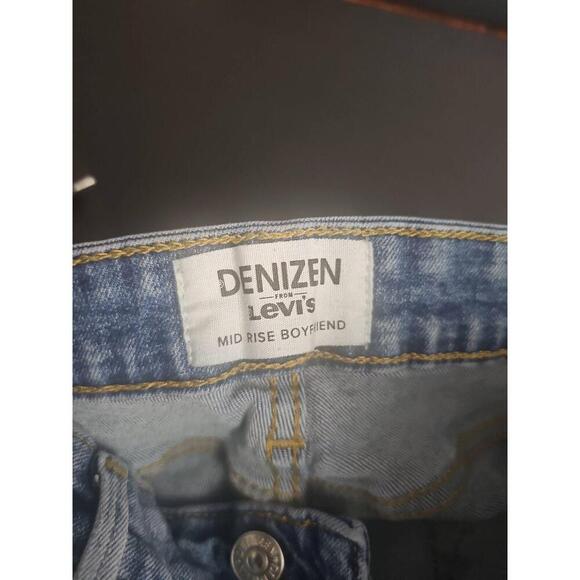 Denizen By Levis Size 14 Blue Boyfriend Jeans Mid Rise Stretchy - Picture 6 of 8